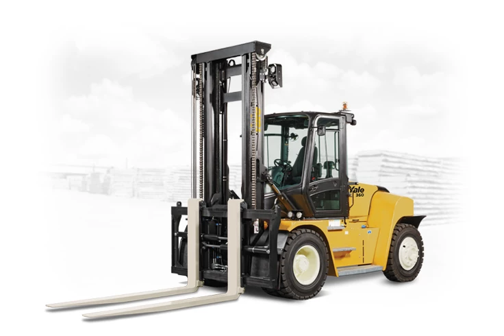 High capacity counterbalance forklifts for heavy-lifting applications